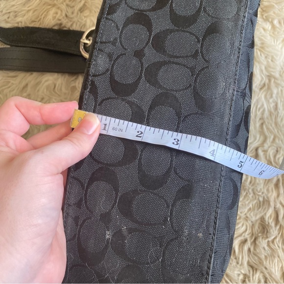 Coach vintage y2k black signature canvas large shoulder bag - Picture 13 of 13